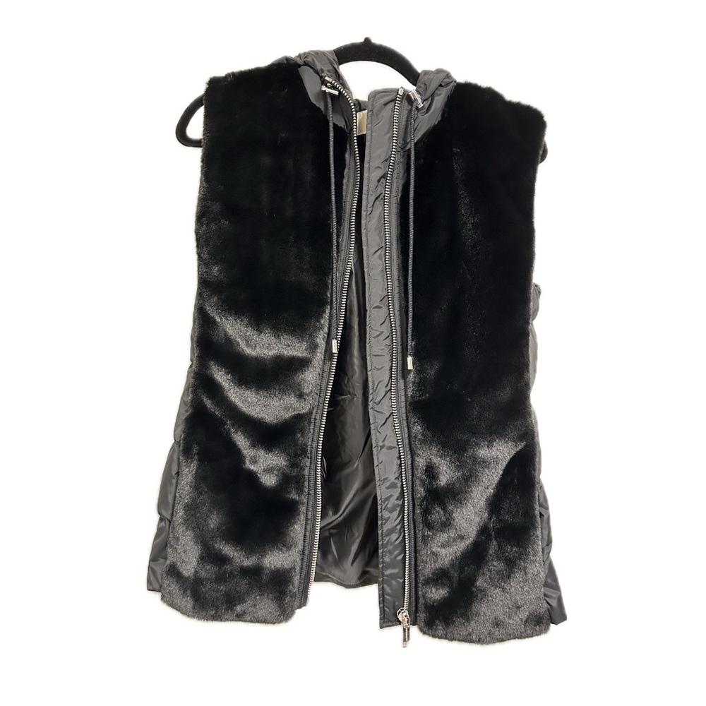 MICHAEL Michael Kors Black Furry Vest